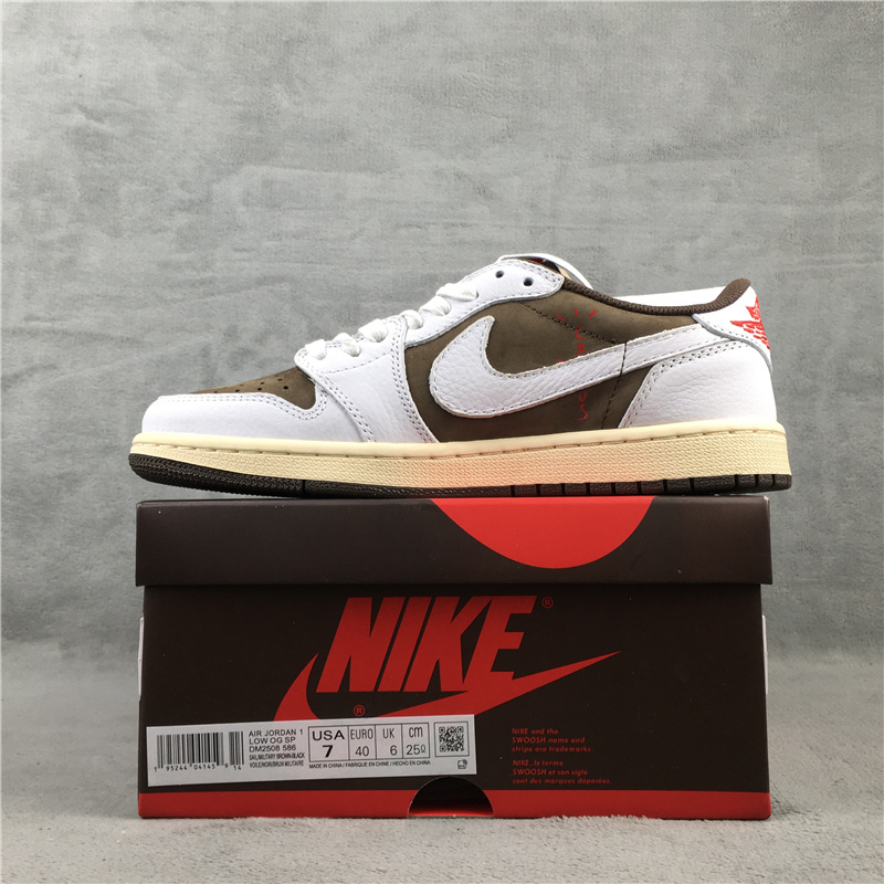 2021 Air Jordan 1 Low Reversed Logo White Brown Shoes 2021 Air Jordan 1 Low Reversed Logo White Brown Shoes